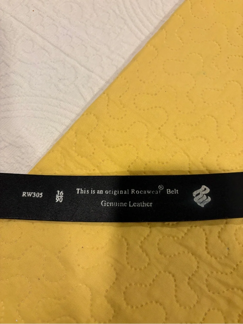 Vintage Black Belt with Silver Oval Emblem Buckle